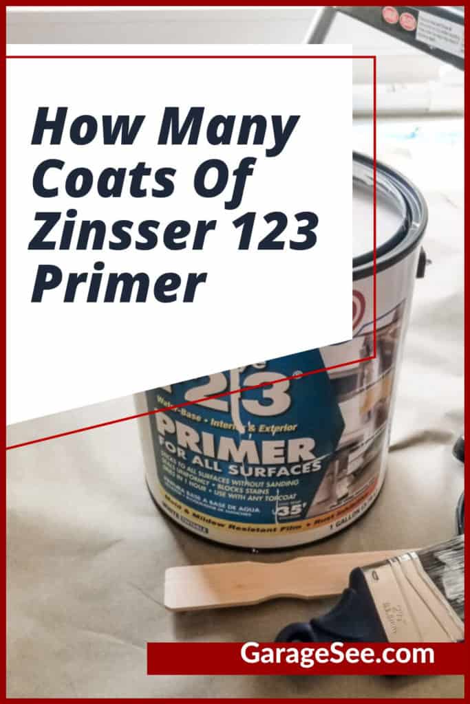 How Many Coats Of Zinsser 123 Primer