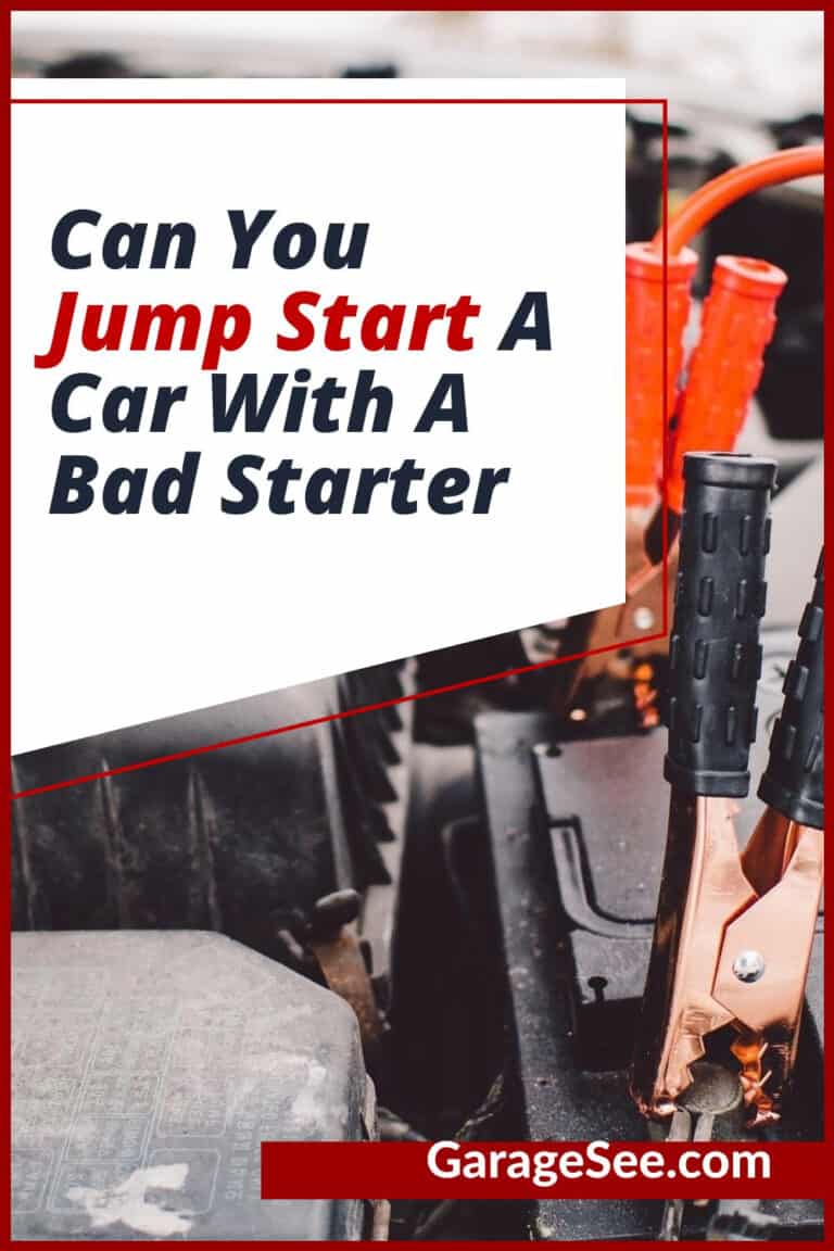 Can You Jump Start A Car With A Bad Starter