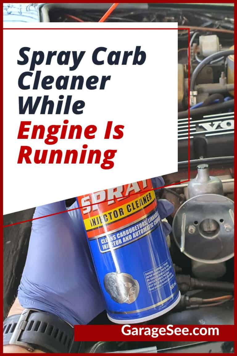 Can Spray Carb Cleaner While Engine Is Running