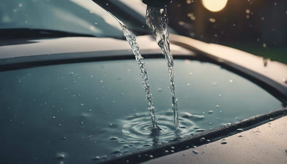 clearing car sunroof drain