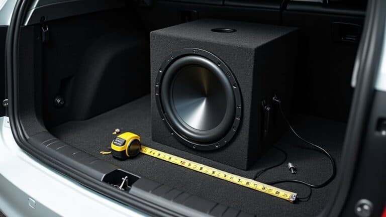 optimal subwoofer trunk positioning