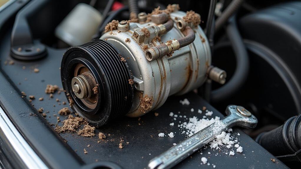 ac compressor failure signs