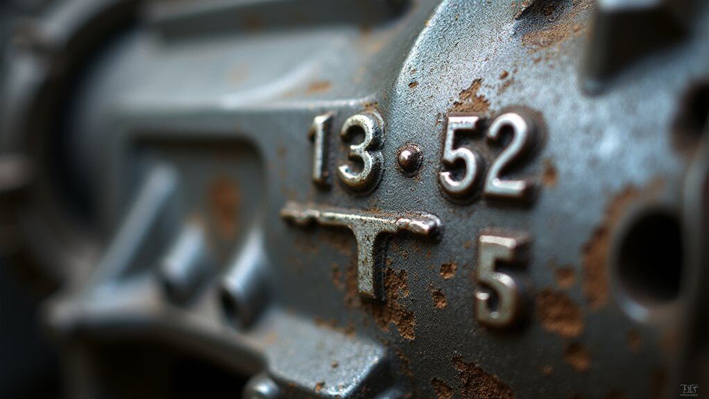 casting numbers for identification