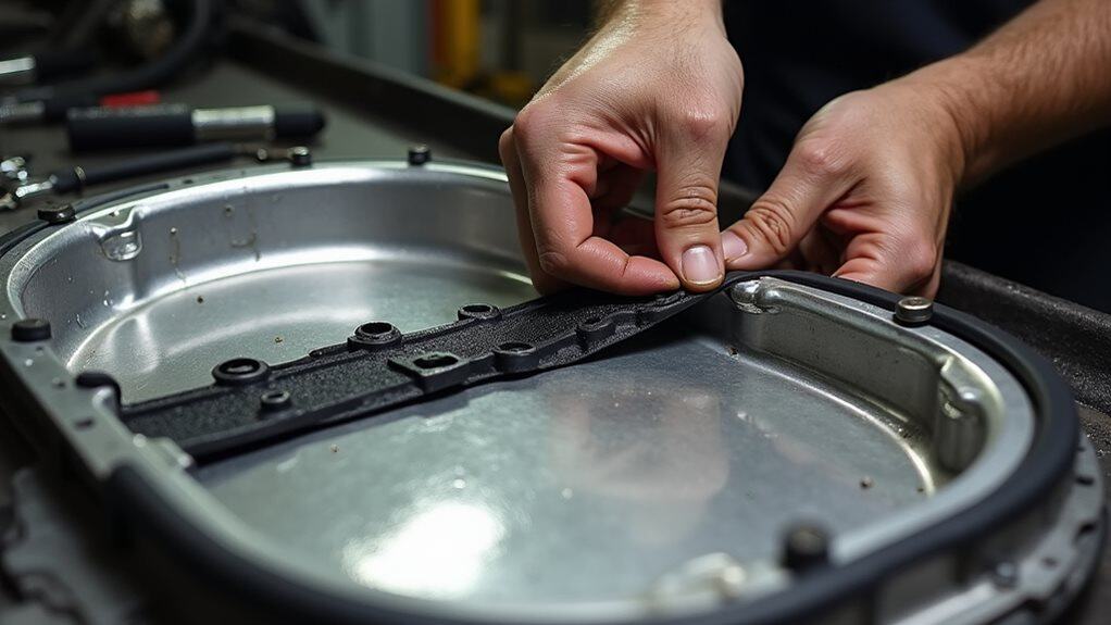 clean pan install gasket