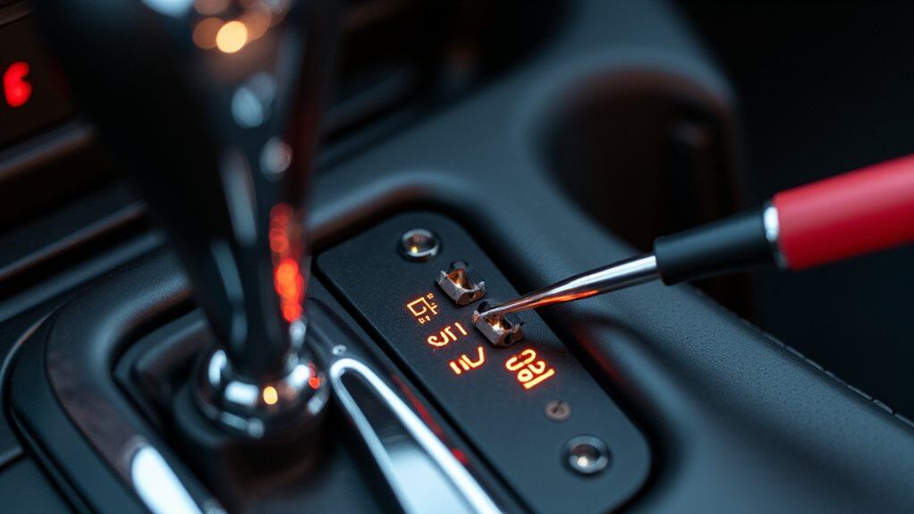 gear shift switch testing steps