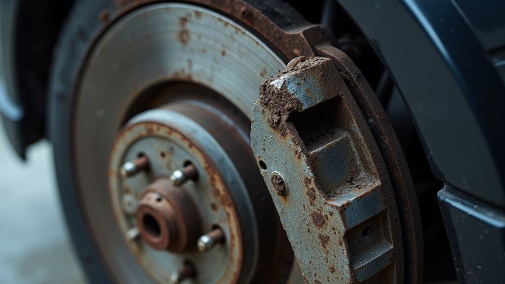 bent brake dust shield