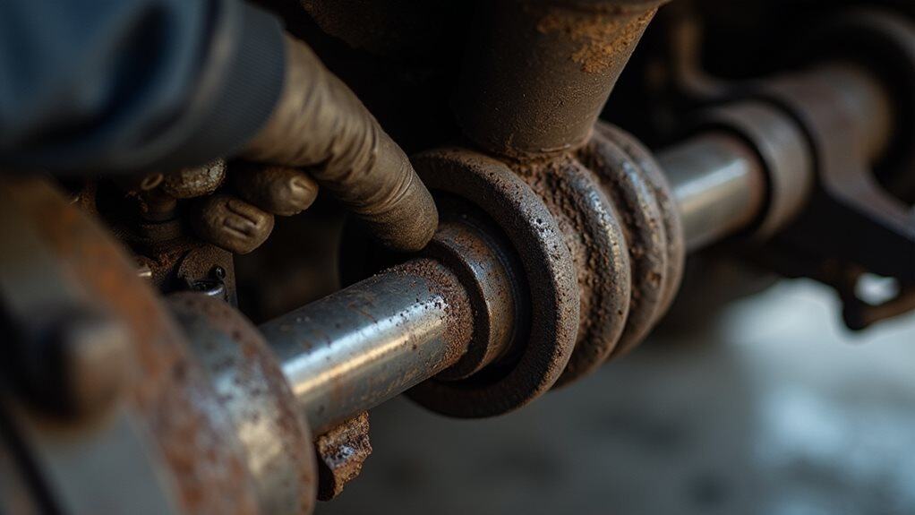 dry splines causing squeaking