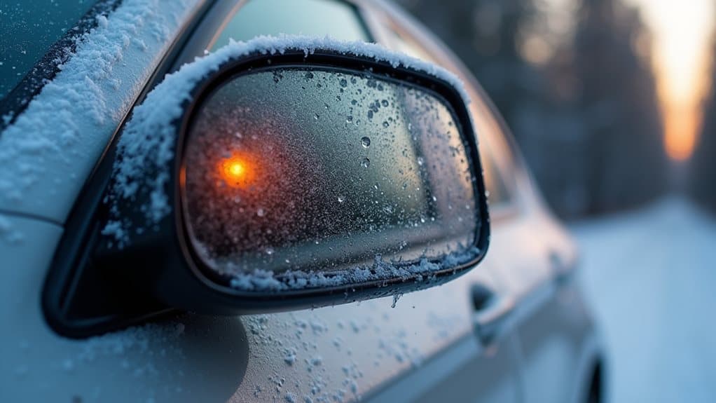 automatic heated mirror defogging