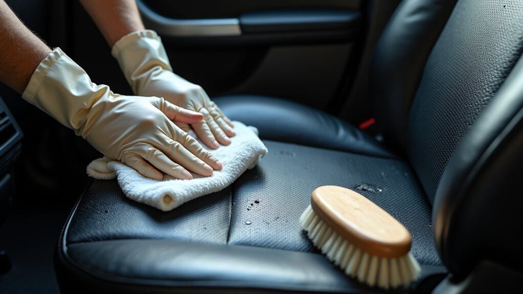deep clean synthetic leather seats