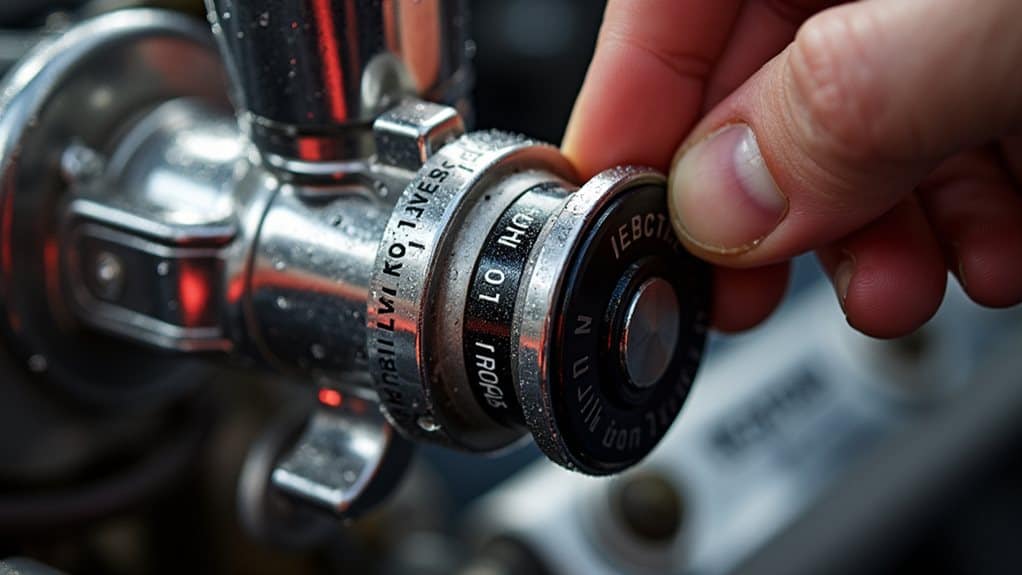 electric choke warms opens