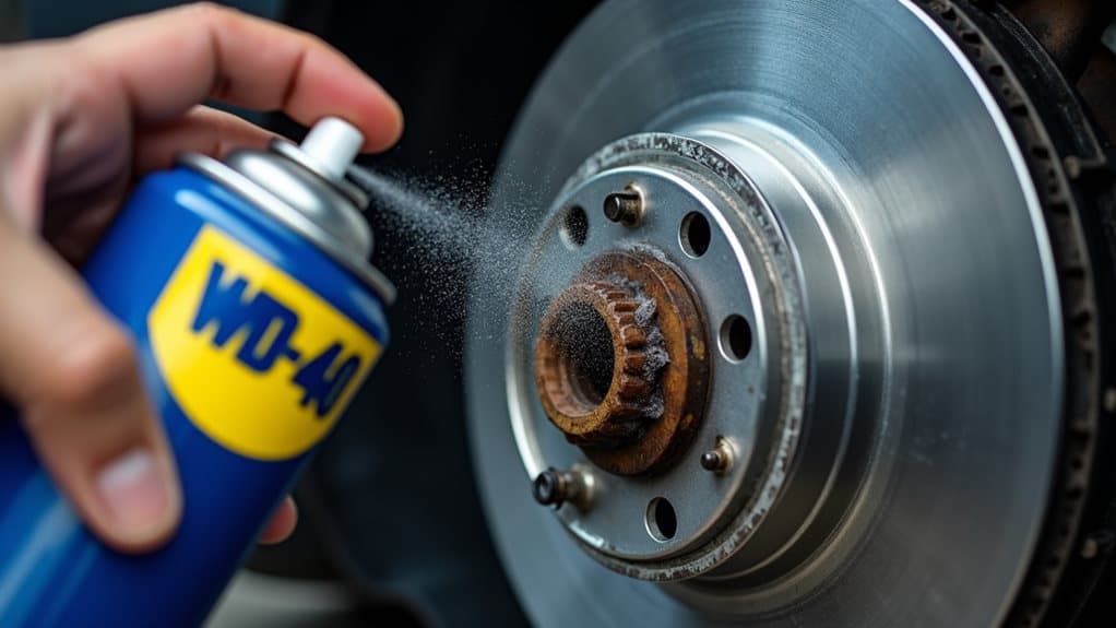 wd 40 compromises brake friction