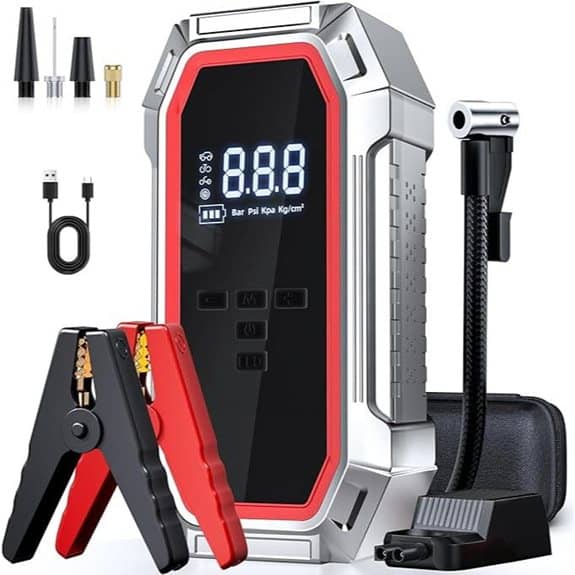 Jump Starter with Air Compressor 5000A Peak