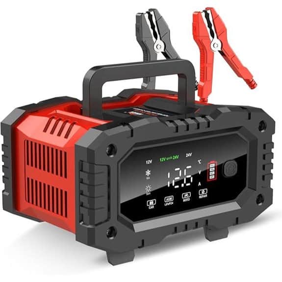 YONHAN 20A 12V/24V Automatic Battery Charger Maintainer
