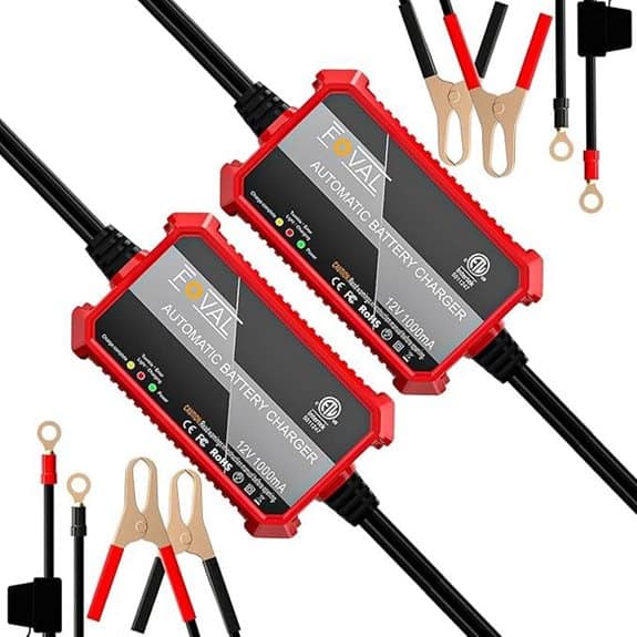 FOVAL 12V Automatic Trickle Battery Charger (2-Pack)