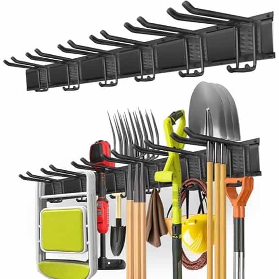Garage Tool Organizer Wall Mount with Hooks