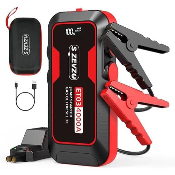 ZEVZO ET03 Car Jump Starter 4000A Battery Pack