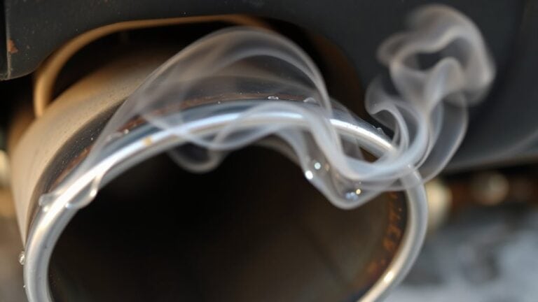 ammonia smelling exhaust causes