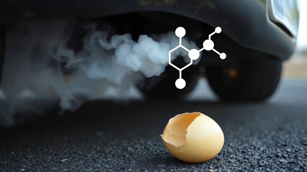 ammonia versus sulfur odor