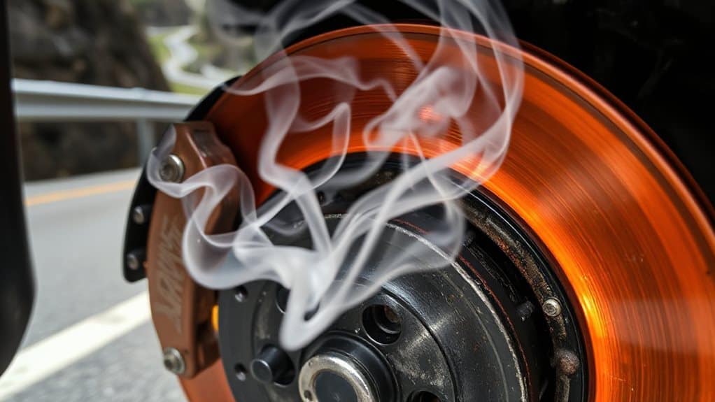 expected brake overheating not failure