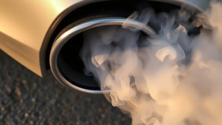 fuel rich white exhaust smoke
