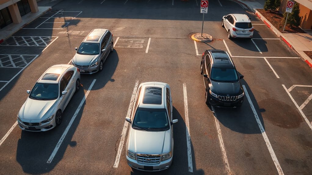 head in parking required locations