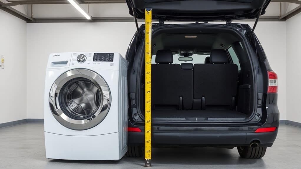 suv cargo dimensions for dryers