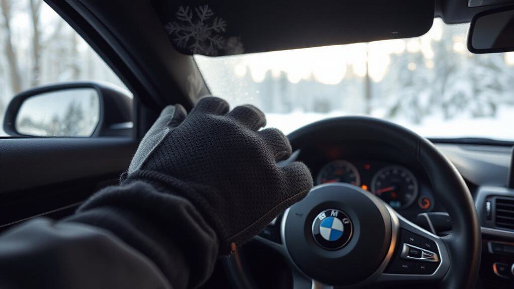 warmer hands improve steering