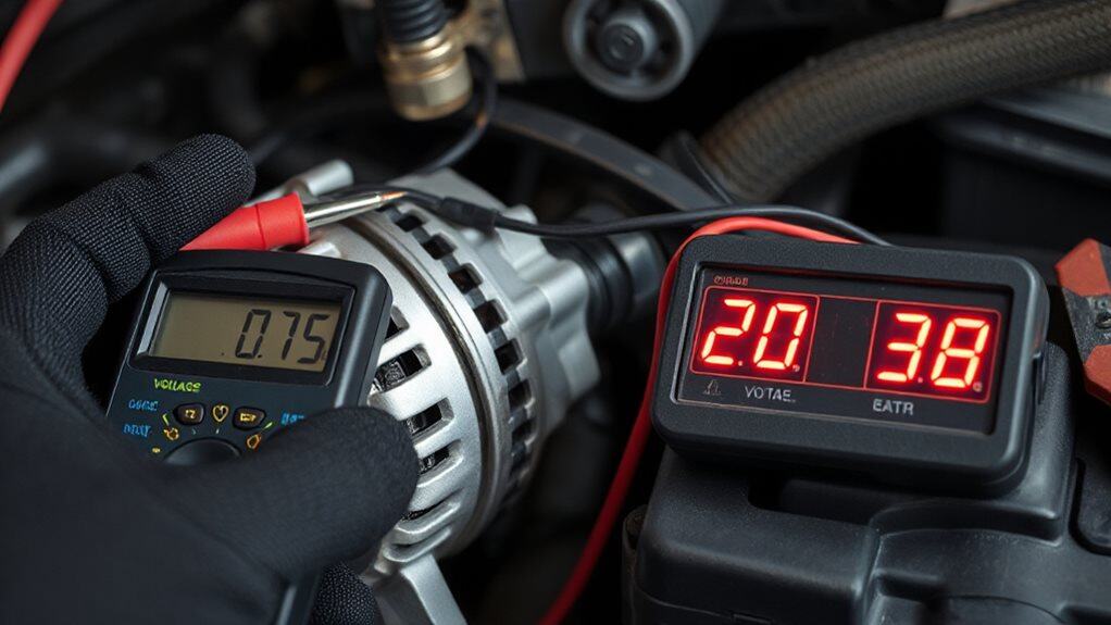 alternator vs battery voltage discrepancy