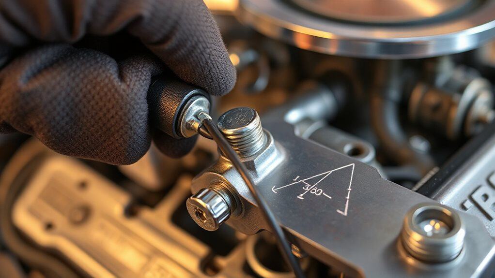 attach tv cable align throttle opening