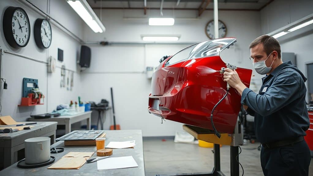 bumper paint job timeline