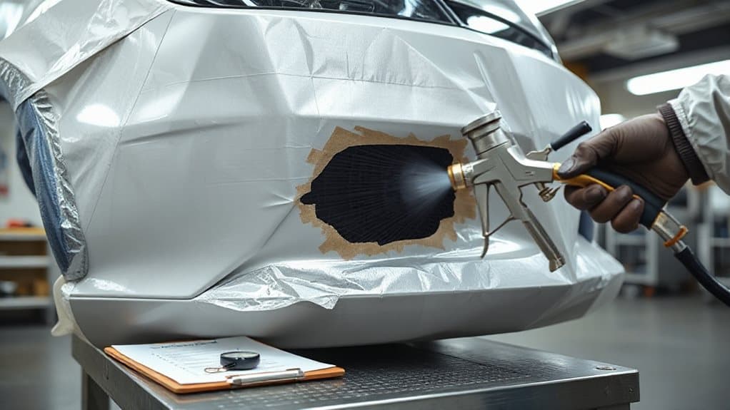 bumper repaint timing checklist