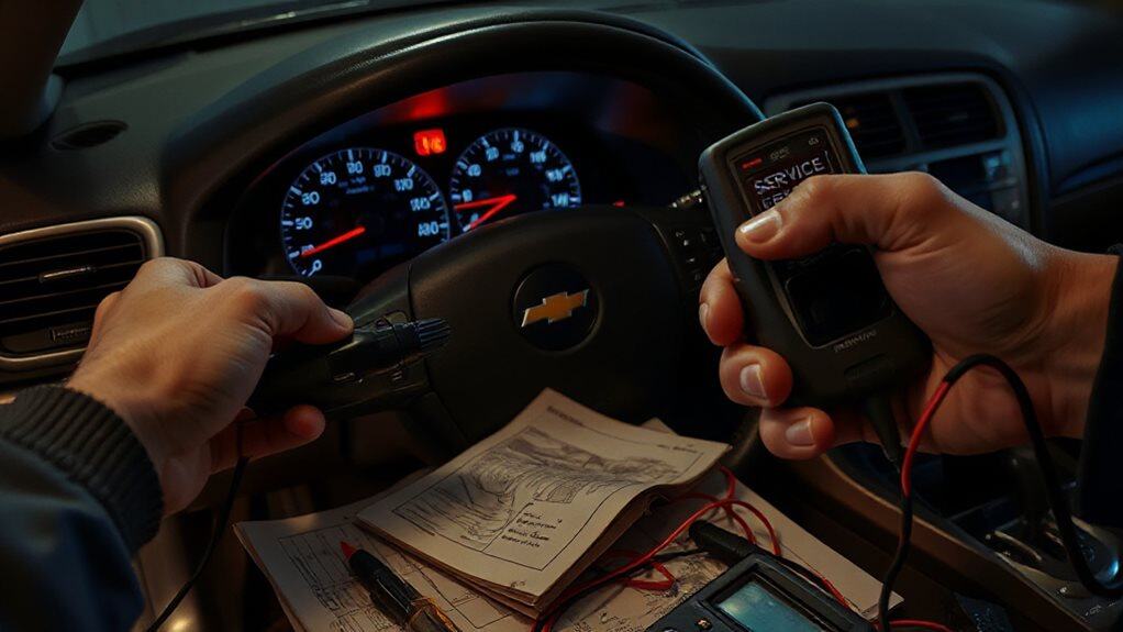 chevy malibu security light troubleshooting