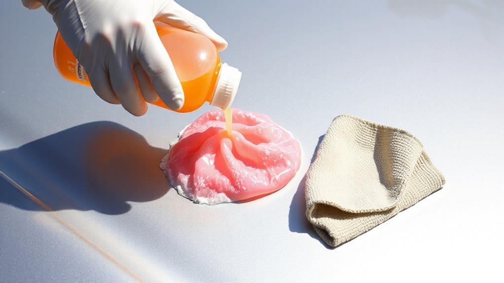 citrus cleaner dissolves gum safely