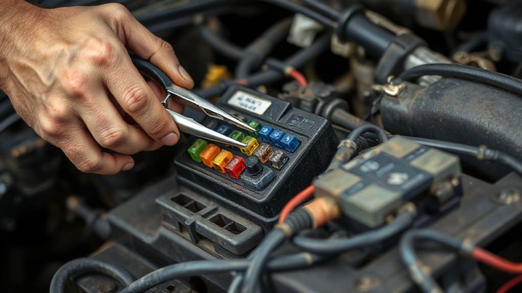 disconnect power inspect fuel pump wiring