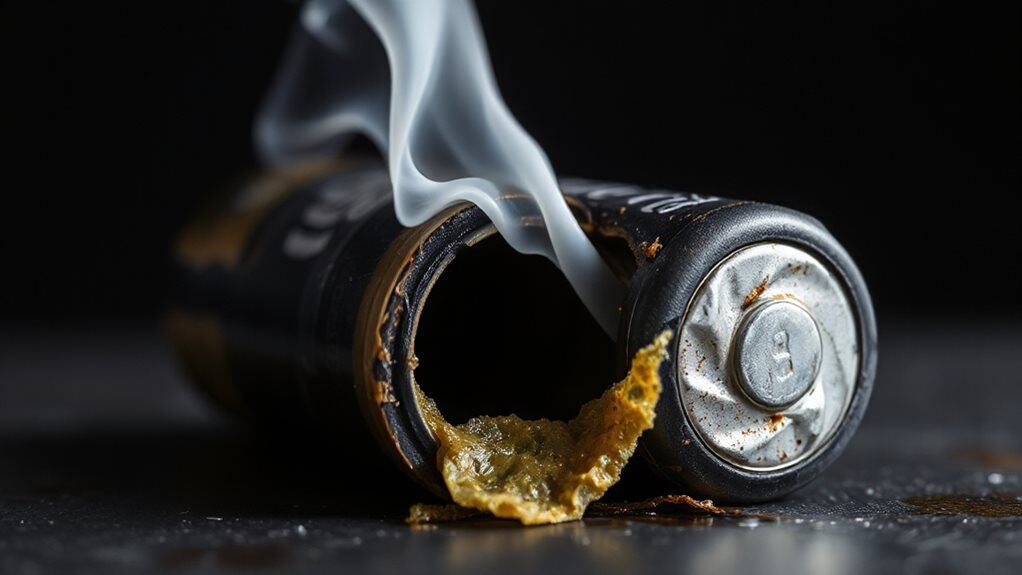 distinct sweet solvent odor indicates failing li ion battery
