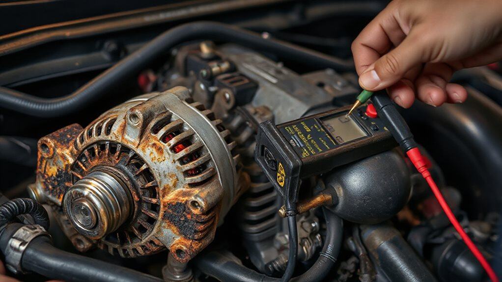 faulty diode causing electrical symptoms