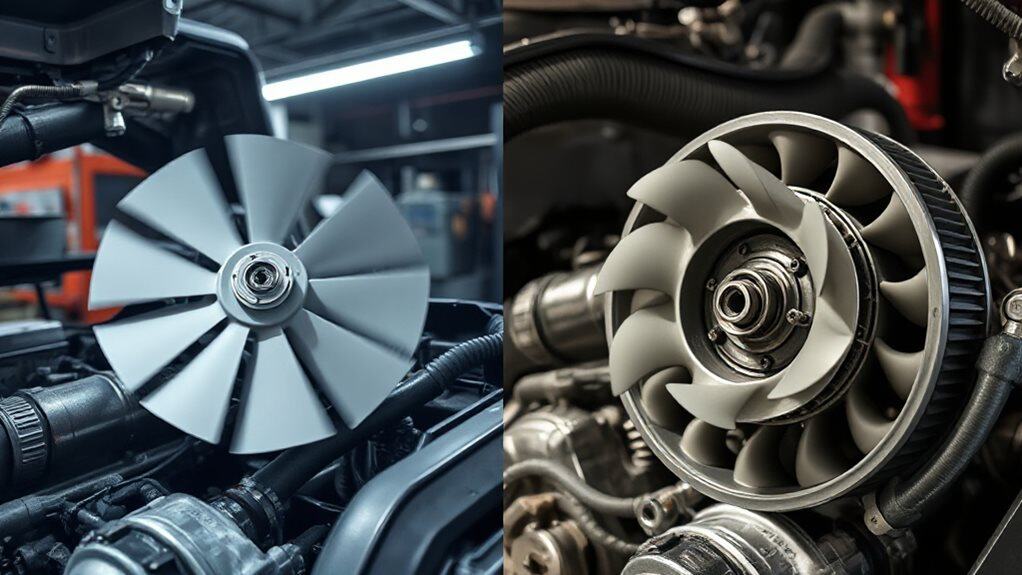 flex fans vs clutch fans high rpm cooling