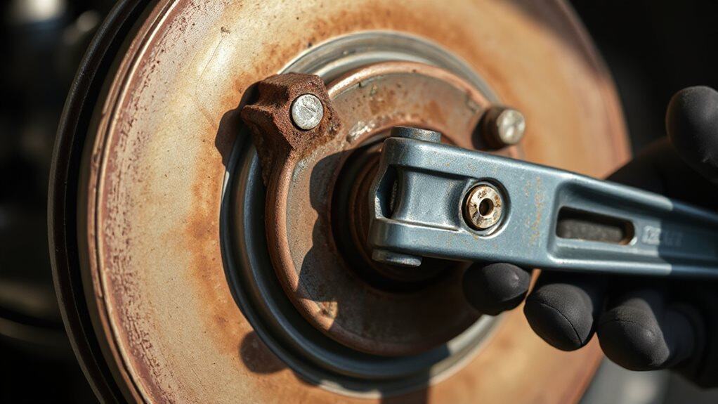 freeing studying stuck caliper piston