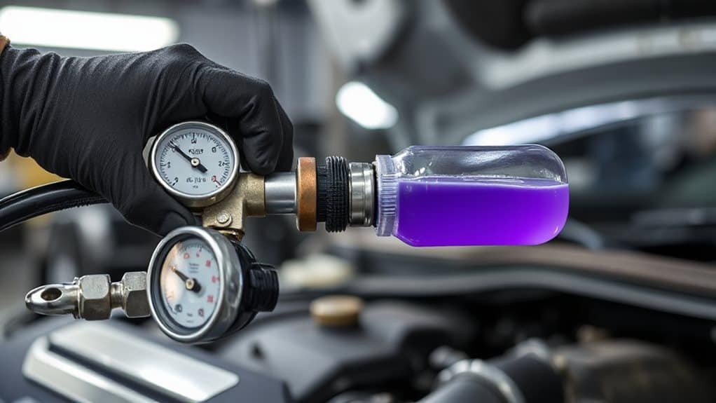 fuel cleaner to gasoline ratios and pressures