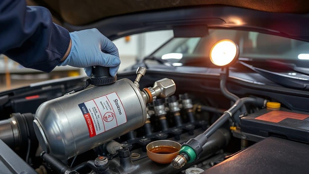 fuel injector flush procedure steps