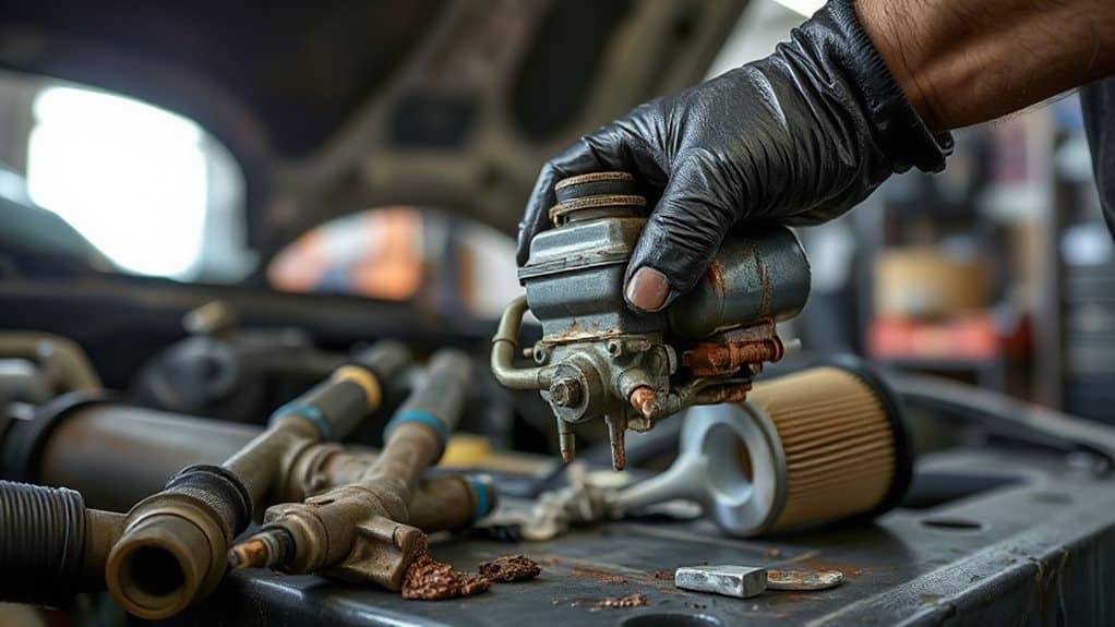 fuel system and ignition failures identifiable