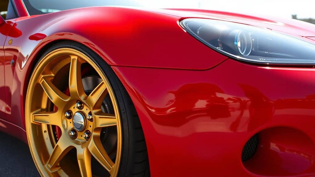 gold on red clash reduces elegance