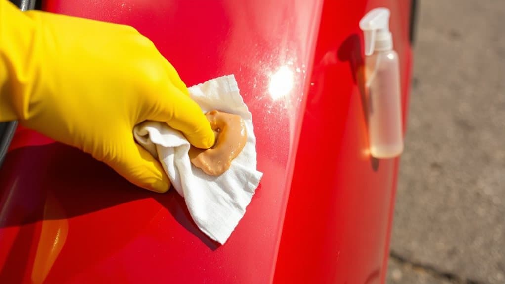 gum removal with solvents