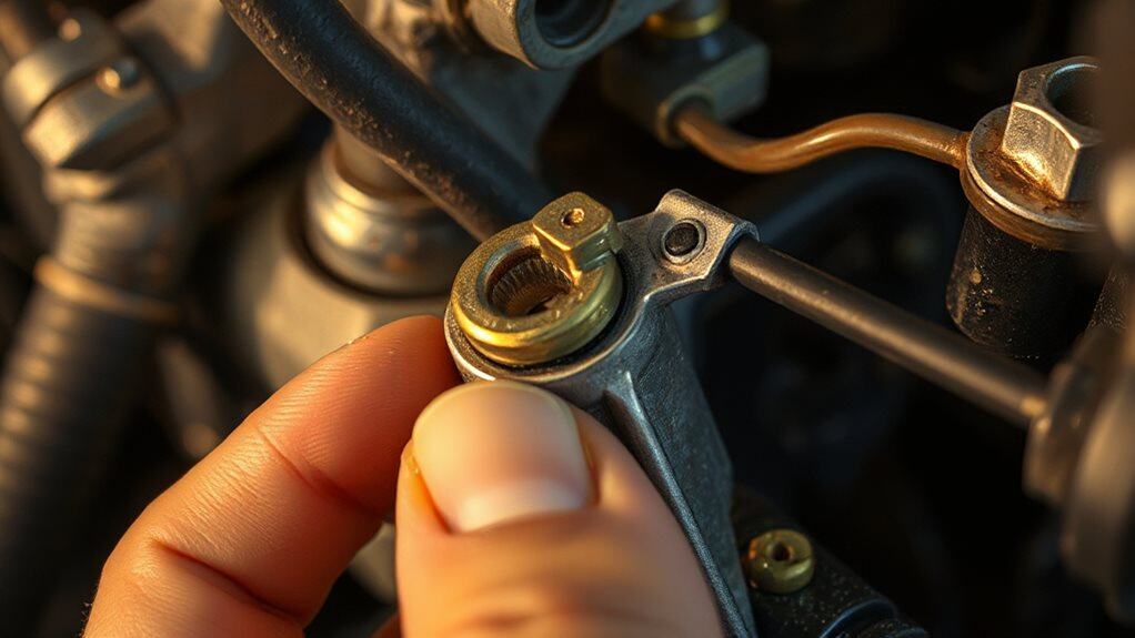 kickdown cable housing orientation and lock