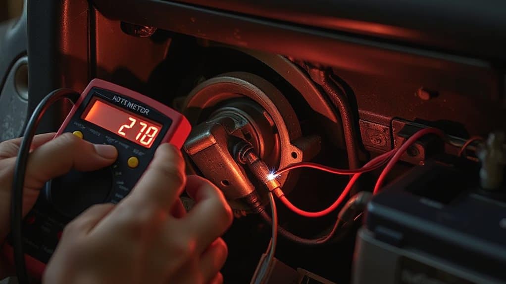 measuring motor voltage confirms motor integrity