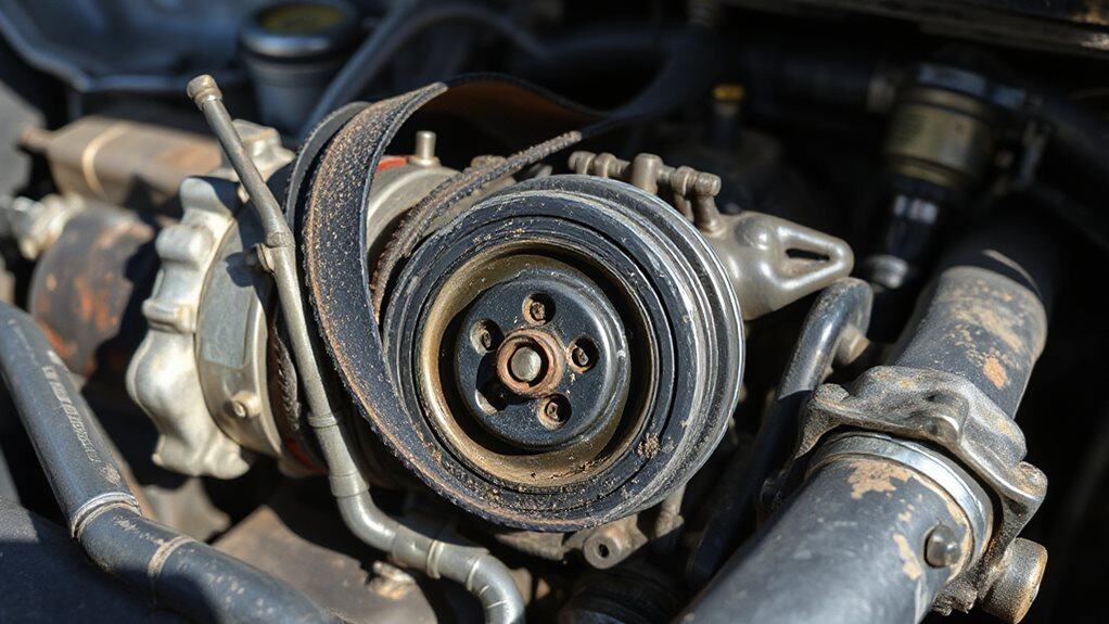 misaligned install and belt tension