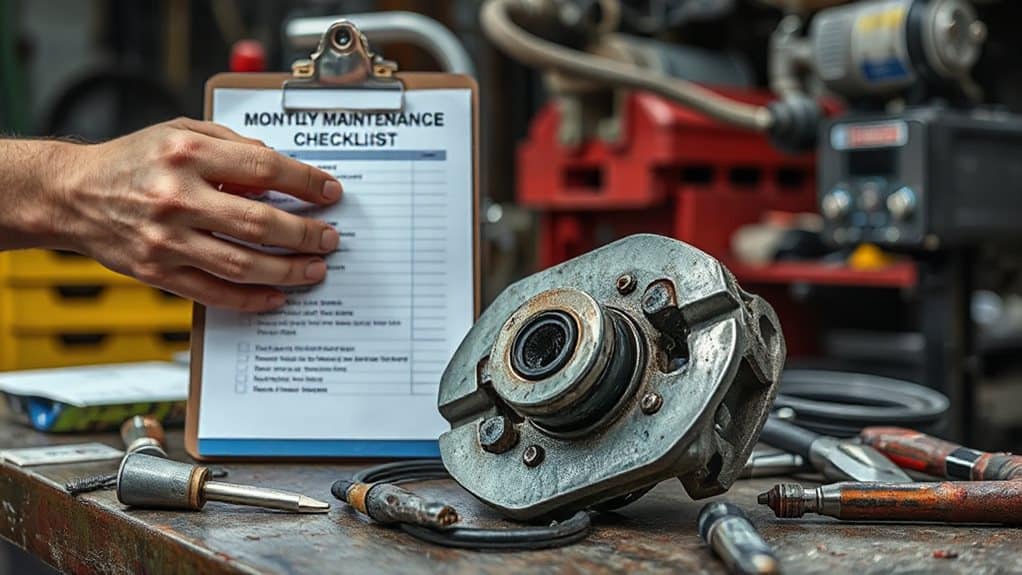 monthly brake caliper maintenance checklist