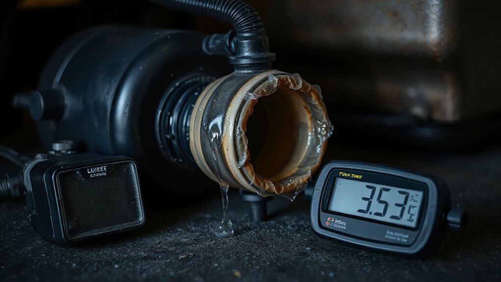 negative vacuum draws vapors into canister