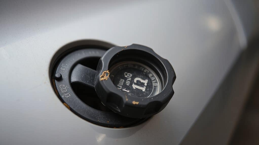 non clicking cap indicates evap leak