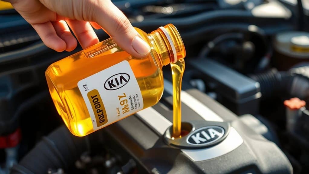 oil level and grade verification on sorento